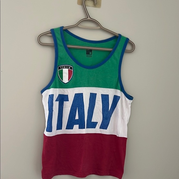 Italy Flag Tank Top - Picture 1 of 3